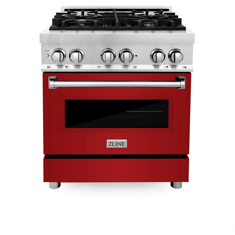 ZLINE 30" Professional Dual Fuel Range with Gas Stove and Electric Oven in Stainless Steel - RA30