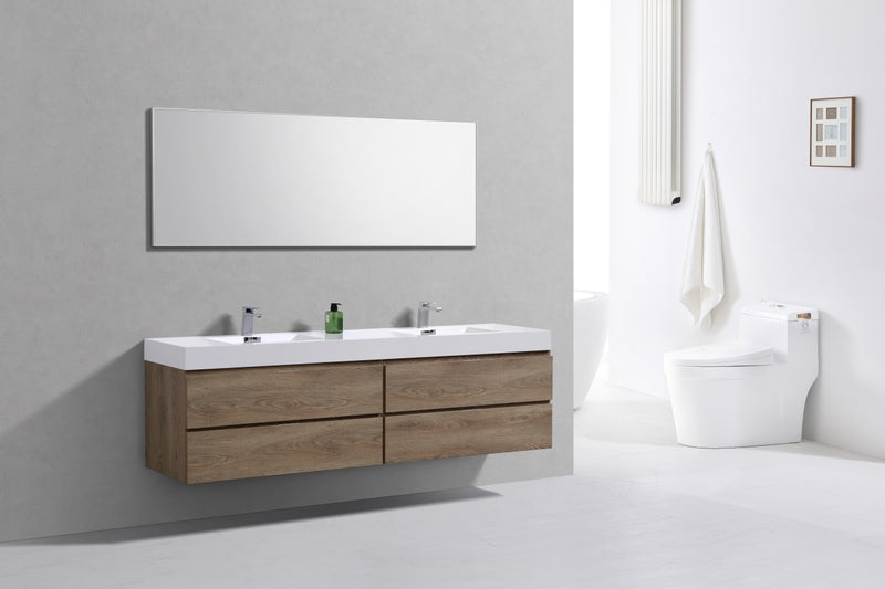 bliss-72-double-sink-butternut-wall-mount-modern-bathroom-vanity-bsl72d-btn