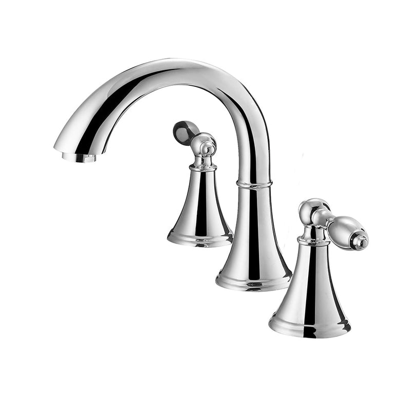Vinnova Florence Two-Handle 8-Inch Widespread Bathroom Faucet Polished Chrome Finish