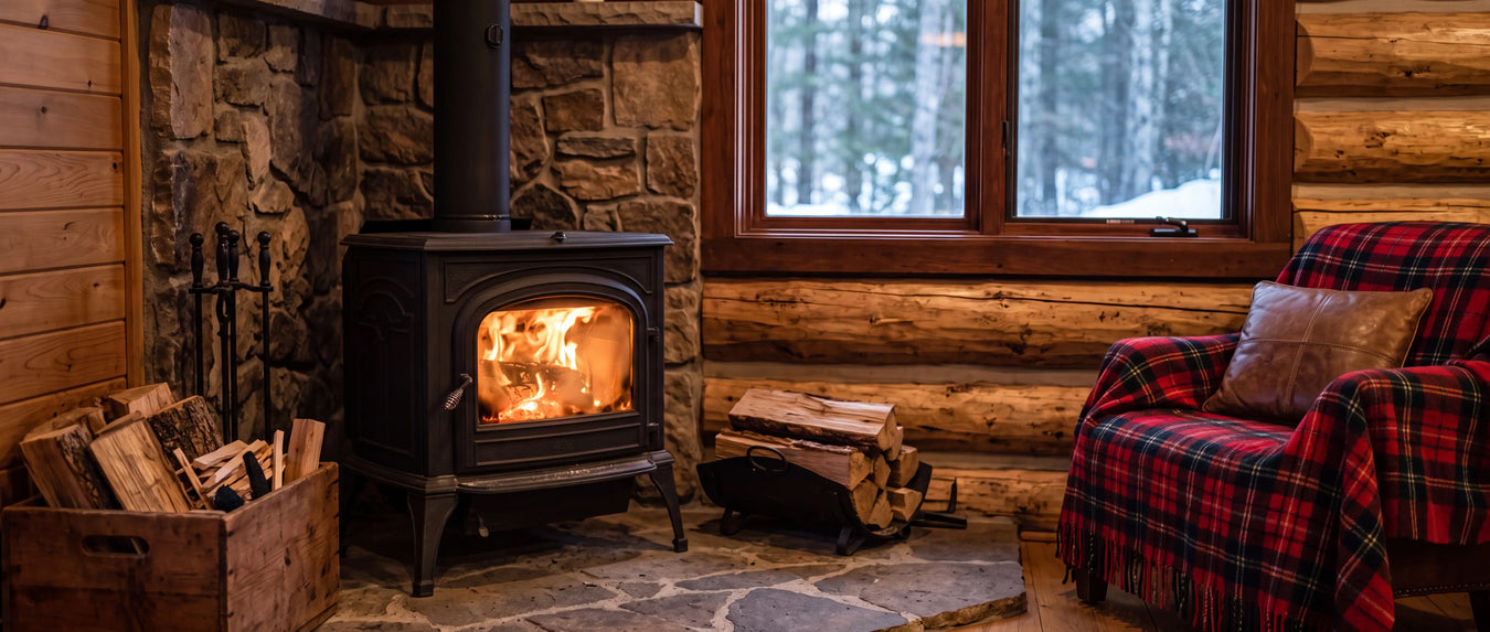 Buck Stove wood stoves — rustic cabin warmth