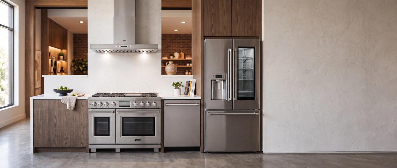 Appliance packages — cohesive stainless kitchen suite