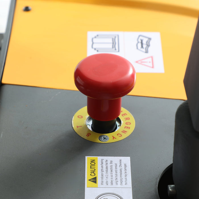 ApolloLift Powered Forklift Full Electric Walkie Stacker 3300lbs Cap. Straddle Legs.118" Lifting - A-3047