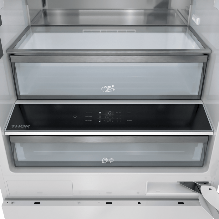 Thor Kitchen X-Series 30-inch Built-In Bottom Freezer Refrigerator (Panel Ready) with Stainless Steel (XRF3016BBP-SS)
