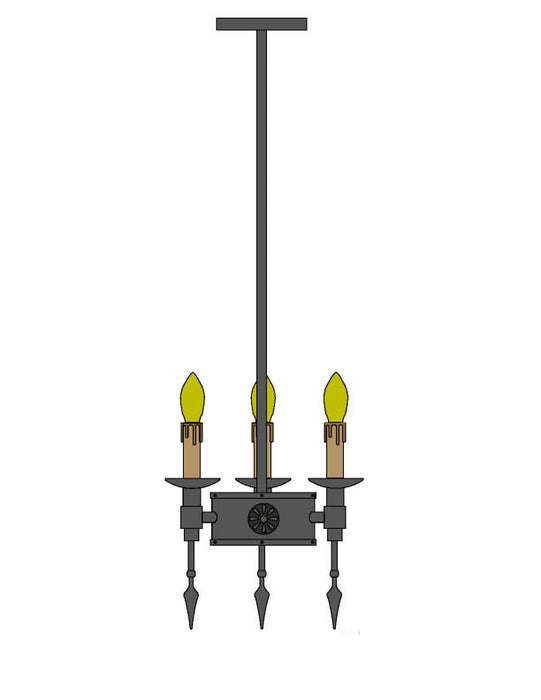 Meyda 8"W Warwick 3 LT Mini Pendant 111646