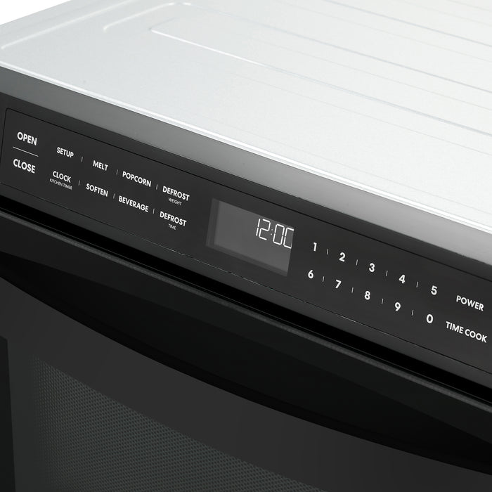 Cosmo 24 in. Haven Collection 1.2 cu. ft. Built-in Microwave Drawer, 1000W, Touch Controls, Defrosting Rack in Matte Black - COS-12MWDBK