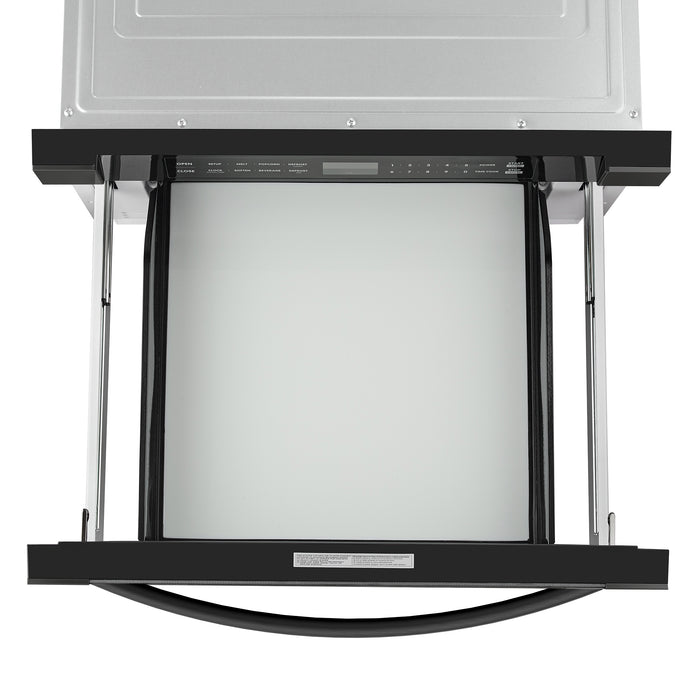 Cosmo 24 in. Haven Collection 1.2 cu. ft. Built-in Microwave Drawer, 1000W, Touch Controls, Defrosting Rack in Matte Black - COS-12MWDBK