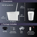 FORNO ACQUA Luxurious Smart Toilet. Includes Auto Flush, Powerful Flush, sleek tankless design Ideal for Powder Rooms.