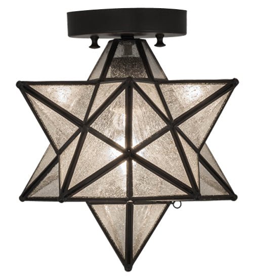 Meyda 9"W Moravian Star Flushmount '155264