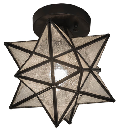 Meyda 9"W Moravian Star Flushmount '155264