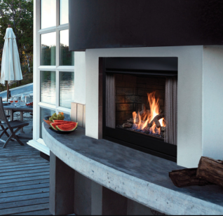 Kingsman OFP42 Zero Clearance Outdoor Fireplace - 42" Wide