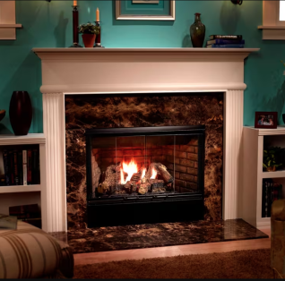 Majestic 36" Open Hearth B-Vent Gas Fireplace radiant unit