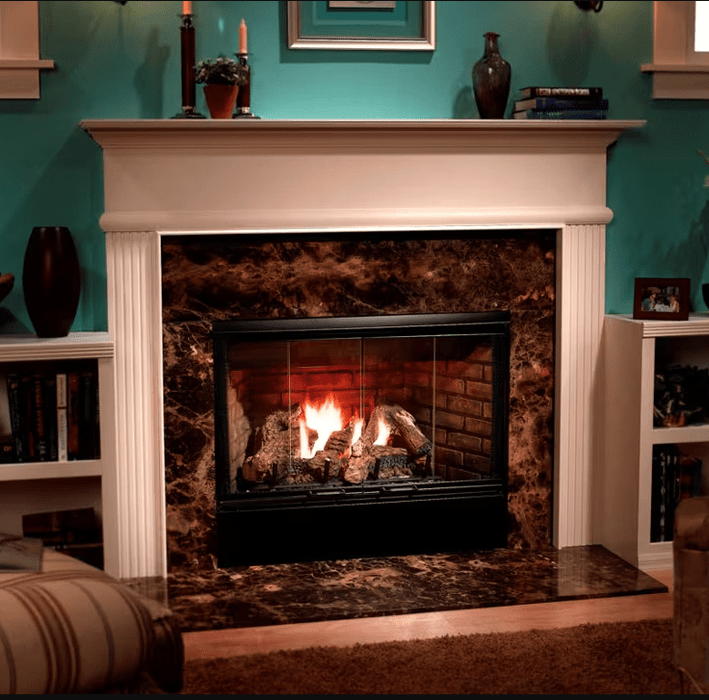 Majestic 42" Open Hearth B-Vent Gas Fireplace radiant unit