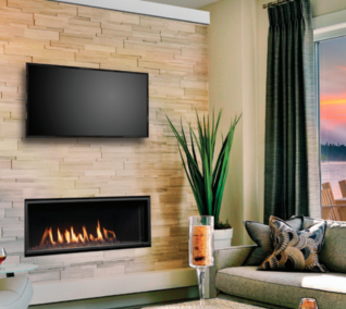 Kingsman ZCVRB47 Zero Clearance Direct Vent Linear Gas Fireplace - 47" Wide