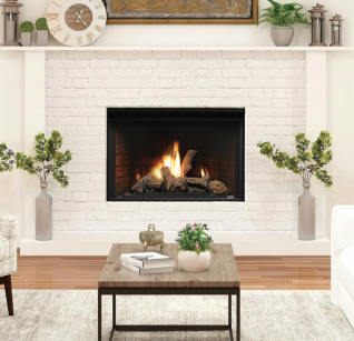 Kingsman ZCV3622 Zero Clearance Clean View Direct Vent Gas Fireplace 36" Wide