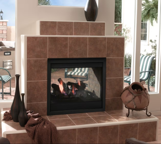 Majestic Twilight 36" Indoor/Outdoor See-Through Gas Fireplace