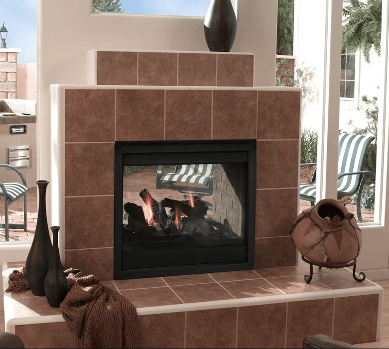Majestic Twilight 36" Indoor/Outdoor See-Through Gas Fireplace