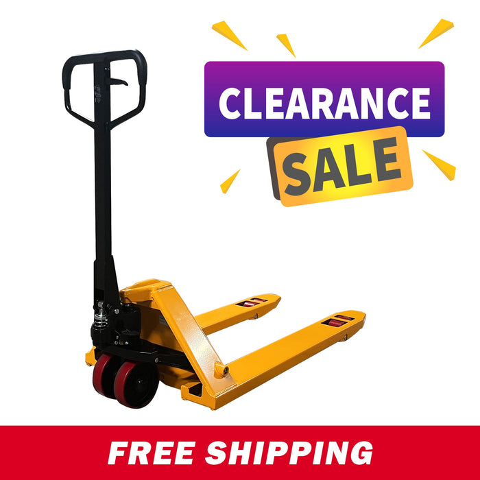 ApolloLift Heavy Duty Manual Hand Pallet Jack for Material Handling 7700 lbs 48" x 27" Fork - A-1008