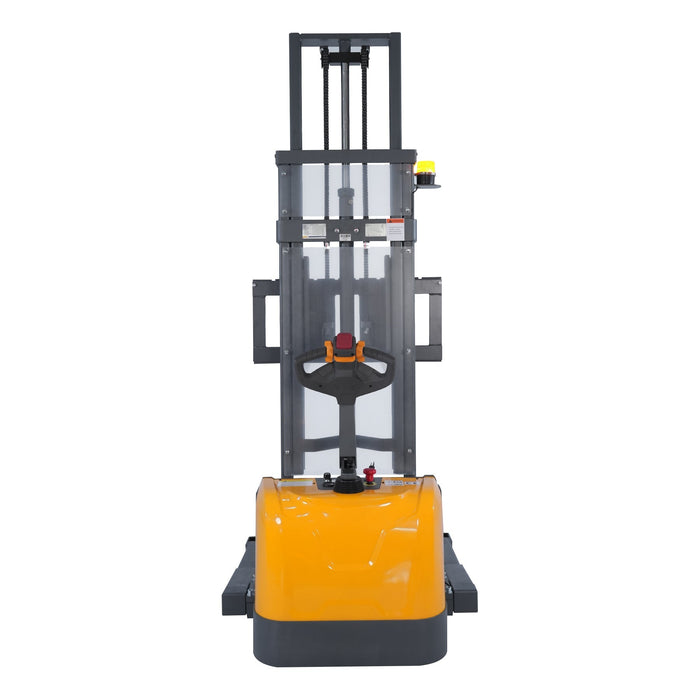 ApolloLift Powered Forklift Full Electric Walkie Stacker 3300 lbs Cap. Straddle Legs.98" Lifting - A-3050
