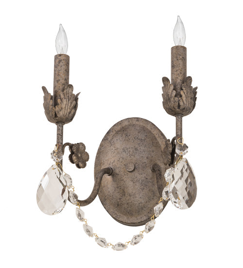 Meyda 9.5" Wide Antonia 2 Light Wall Sconce- 211574