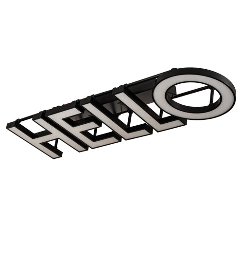 Meyda 81" Long Personalized Hello Illuminated Sign- 227017