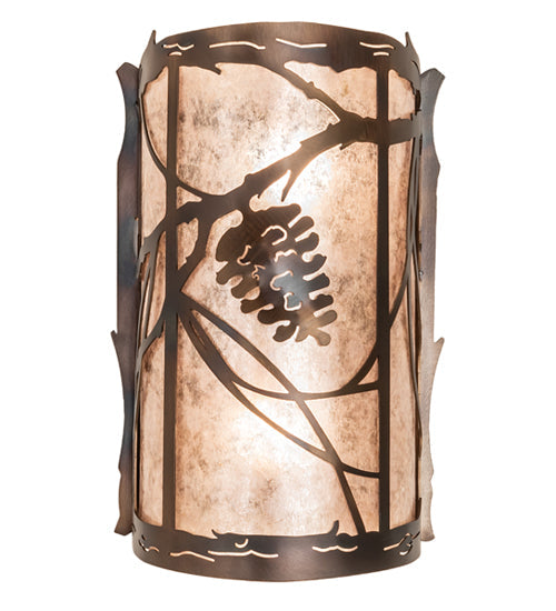 Meyda 8" Wide Whispering Pines Wall Sconce 242033