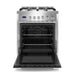 Cosmo 24 in. 2.73 cu. ft. Single Oven Gas Range with 4 Burner Cooktop and Heavy Duty Cast Iron Grates in Stainless Steel - COS-244AGC