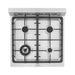 Cosmo 24 in. 2.73 cu. ft. Single Oven Gas Range with 4 Burner Cooktop and Heavy Duty Cast Iron Grates in Stainless Steel - COS-244AGC