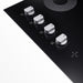 Cosmo 24 in. Electric Ceramic Glass Cooktop with 4 Elements, Dual Zone Element, Hot Surface Indicator Light and Control Knobs - COS-244ECC