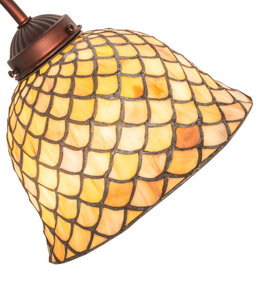 Meyda 8" Wide Tiffany Fishscale Desk Lamp- 247821