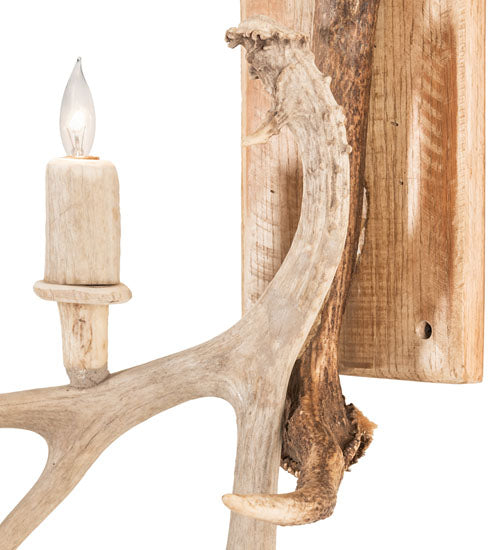 Meyda 12" Wide Antlers Elk & Mule Deer 3 Light Wall Sconce- 247843