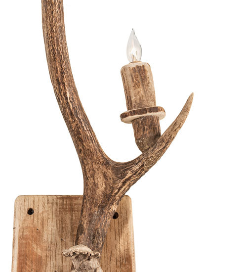 Meyda 12" Wide Antlers Elk & Mule Deer 3 Light Wall Sconce- 247843
