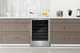 Cosmo 48-Bottle Stainless Steel 24 in. Single Zone Compressor Wine Cooler - COS-24BIWCS