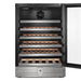 Cosmo 48-Bottle Stainless Steel 24 in. Single Zone Compressor Wine Cooler - COS-24BIWCS