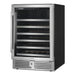 Cosmo 48-Bottle Stainless Steel 24 in. Single Zone Compressor Wine Cooler - COS-24BIWCS
