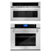ZLINE Stainless Steel 30-inch Built-in Convection Microwave Oven and 30-inch Single Wall Oven with Self Clean