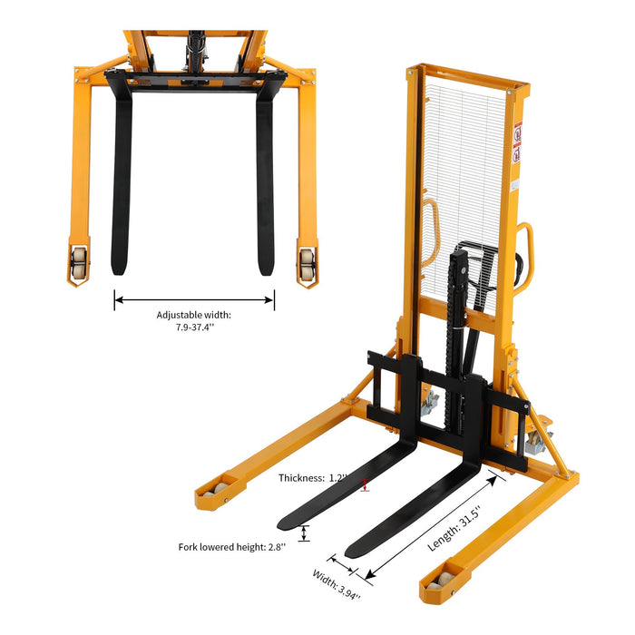 ApolloLift Straddle Legs 2200lbs Cap. 63" Lift Height - A-3005