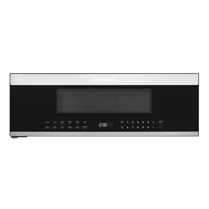 Cosmo 30 in. Slim Over the Range Microwave with Automatic Presets, Soft Touch Controls and 1.2 cu. ft. Capacity - COS-3012ORLP1SS