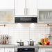 Cosmo 30 in. Slim Over the Range Microwave with Automatic Presets, Soft Touch Controls and 1.2 cu. ft. Capacity - COS-3012ORLP1SS