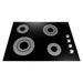 Cosmo 30 in. Electric Ceramic Glass Cooktop with 4 Burners, Dual Zone Elements, Hot Surface Indicator Light and Control Knobs - COS-304ECC