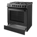 Cosmo 30 in. Nebula Collection 5.0 cu. ft. Gas Range, 5 Burners, Rapid Convection Oven, Cast Iron Grates in Matte Black - COS-305AGC-BK