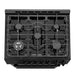 Cosmo 30 in. Nebula Collection 5.0 cu. ft. Gas Range, 5 Burners, Rapid Convection Oven, Cast Iron Grates in Matte Black - COS-305AGC-BK