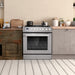 Cosmo 30 in. 5.0 cu. ft. Single Oven Gas Range with 5 Burner Cooktop and Heavy Duty Cast Iron Grates in Stainless Steel - COS-305AGC