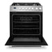 Cosmo 30 in. 5.0 cu. ft. Single Oven Gas Range with 5 Burner Cooktop and Heavy Duty Cast Iron Grates in Stainless Steel - COS-305AGC