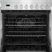 Cosmo 30 in. 5.0 cu. ft. Single Oven Gas Range with 5 Burner Cooktop and Heavy Duty Cast Iron Grates in Stainless Steel - COS-305AGC