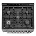 Cosmo 30 in. 5.0 cu. ft. Single Oven Gas Range with 5 Burner Cooktop and Heavy Duty Cast Iron Grates in Stainless Steel - COS-305AGC