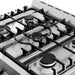 Cosmo 30 in. 5.0 cu. ft. Single Oven Gas Range with 5 Burner Cooktop and Heavy Duty Cast Iron Grates in Stainless Steel - COS-305AGC