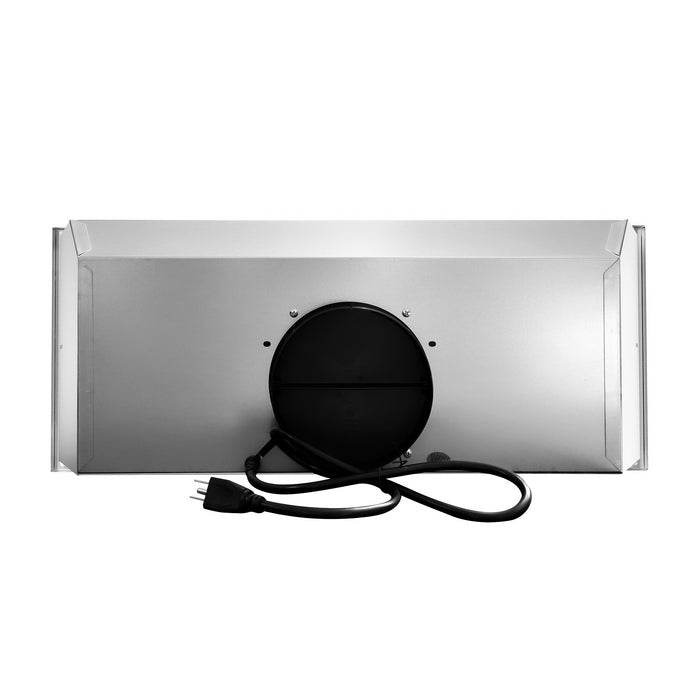 Cosmo 30 in. 380 CFM Ducted Insert Range Hood in Stainless Steel with Push Button Controls LED Lights and Permanent Filters - COS-30IRHP