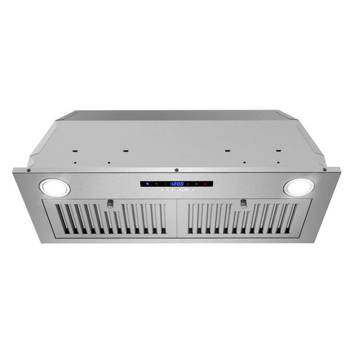 Cosmo 30 in. Lumin Collection 380 CFM Ducted Insert Range Hood, Touch Controls, LED Lights, Stainless Steel - COS-30IRHS