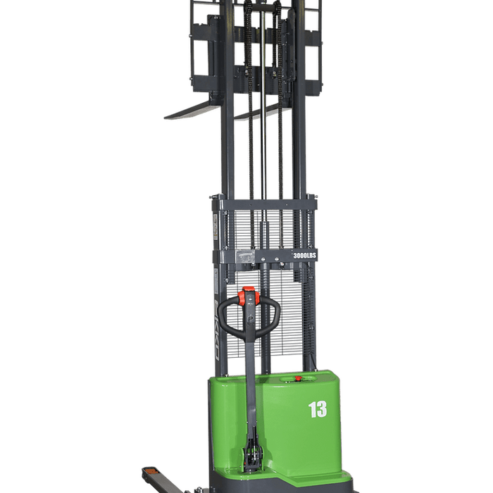 EKKO Lithium Straddle Stacker 2800 lb Cap., 145" Height EB13C-145Li