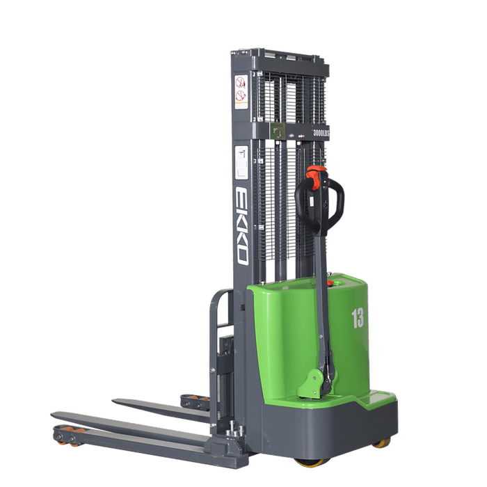 EKKO Lithium Straddle Stacker 2800 lb Cap., 145" Height EB13C-145Li